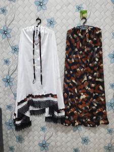 mukena mutiara motif putih | bawahan dan atasan putih | limited stok | bisa bayar di tempat