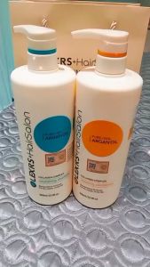 Cặp Dầu Gội Xả Olexrs Argan Oil Collagen Hair Salon 960ml chính hãng phục hồi Tóc Khô Hư Tổn giảm gẫy rụng