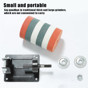 Manual Electric Drill To Grinder Sander Converter Head Kit Grinding Stone Polishing Wheel Cutter Metal Polishing Accessories