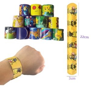 Pokemon Pikachu Vòng Tay 6/12 Bộ Anime Dây Đeo Tay Tát Ban Nhạc Đồ Chơi Xếp Hình Cho Bé Trai & Bé Gái Trẻ Em Sinh Nhật Quà Tặng
