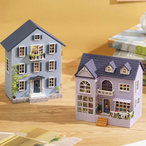 ชุดบ้านมินิ DIY เหมาะสำหรับผู้ใหญ่ ชุดตกแต่งบ้านตุ๊กตาปริศนาไม้ 3 มิติ เหมาะสำหรับครอบครัวและเพื่อน