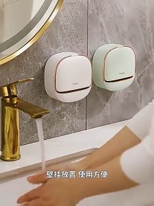 Soap box without punching wall mounted high-end household drain storage bathroom soap storage rack