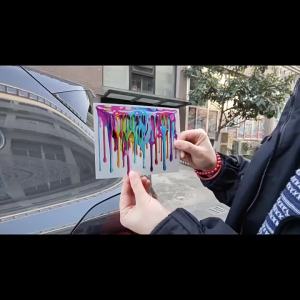 Color Paint Car Stickers Auto Body Scratch Coverage Film Creative Modification Reflective Sticker Motorcycle Car Decoration