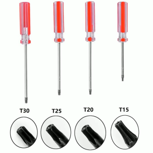 Obeng Torx Magnetik Presisi T15 T20 T25 T30 untuk Pengontrol Nirkabel Xbox Obeng Heksagonal Bentuk Plum