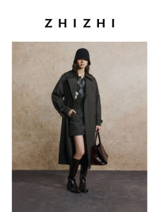 Classic Long Style Intelligent Windbreaker Retro Collar Womens Jacket Cotton 100% Commute Friendly Fashion Autumn Wear