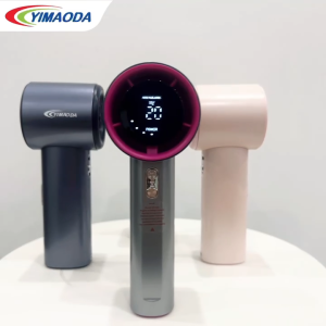 YIMAODA Mini Fan USB Handheld Stand up Desktop Fan Portable Strong Wind 100 Speed High Speed Fan Digital Display Adjustable Wind Speed Turbocharged Fan Suitable for Outdoor Space Conditioning and Fast Cooling Durable and Convenient Fan-S001-q