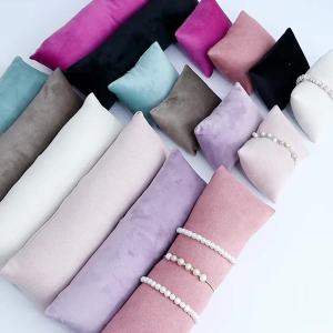 1 Set Gold Velvet Jewelry Display Pillows Bracelet Watch Display Bangle Cushion Holder For Jewelry Photography Shop Display