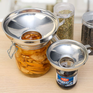 304 Stainless Steel Large Diameter Funnel Home Kitchen Food Funnel Jam Oil Pickle Funnel