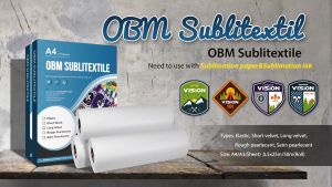 Bahan Patch Lembaran Sublime - OBM Sublimasi Sublitextile A4 Tatami / Long Velvet / Rough / Satin A4