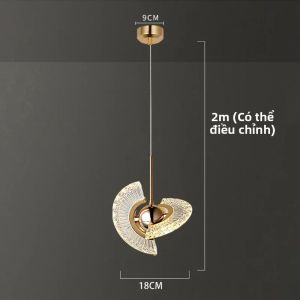 Đèn LED Hiện Đại Treo Đèn Chùm Cho Phòng Ngủ Phòng Khách Nhà Hàng - Đèn Treo Dây Kim Loại Đèn Trang Trí Nhà Cửa