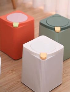 Yemi-Q ตั้งโต๊ะหนา 2 ชั้น พร้อม ฝาปิดเหมาะสำหรับห้องน้ำ ในสำนักงานที่บ้าน