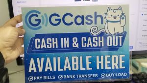 Laminated Gcash Signage 250 microns A4 size