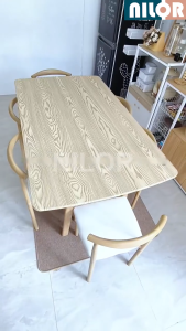 4/6/8 Seater Solid Wood Dining Table Set Modern Dining Table Coffee Table Long Table Study Table Kitchen Table餐桌/宴会桌
