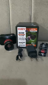 Senter Kepala LED LUBY L-2912L 60Watt Tahan Hingga 72Jam Zoom Putar USB TYPE C 60Watt Cahaya Putih