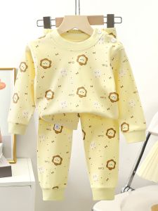 Pure Cotton Childrens Underwear Set Soft Baby Clothes for Boys And Girls Spring Autumn Winter Home Clothes Kids Apparel