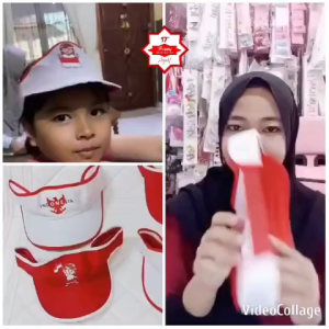 TOPI GOLF MERAH PUTIH HUT RI / TOPI BOLONG 17 AGUSTUS / TOPI KEMERDEKAAN ANAK & DEWASA / TOPI AGUSTUSAN PRIA & WANITA BAGAN ROYAL DRILL / TAM9855