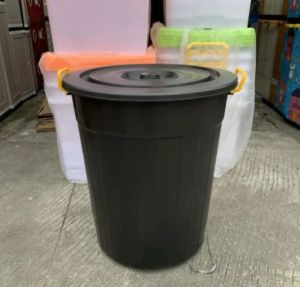 EMBER PLASTIK TUTUP 80 LITER/EMBER JUMBO/TONG BESAR/EMBER WADAH AIR 80 LITER/EMBER HITAM JUMBO