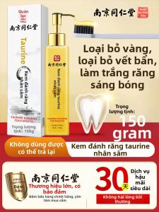 Kem Đánh Răng Gold Taurine Whitening Teeth Fresh Breath Tongrentang Xóa Vết Bẩn Răng Tẩy Trắng Răng 4120 Kem Đánh Răng Chăm Sóc Răng Miệng