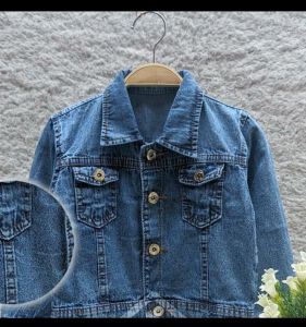 JAKET JEANS ANAK MOTIF 3D GAMBAR KARAKTER ANAK KEKINIAN