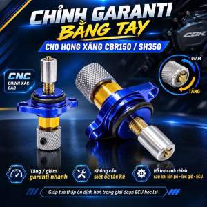 Chỉnh garanti CNC cho họng xăng SH 300i - SH 350i - CBR 150 chính hãng ate