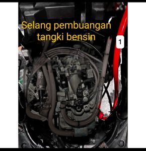 SELANG PEMBUANGAN TANGKI BENSIN VARIO PCX NMAX AEROX SAMCO 8MM 70CM