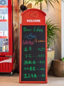 ShowIdea | Portable Metal Sign Stand Price Writing Outdoor Commercial Sign
