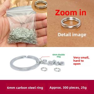 Creative Metal Keychain Star Shape Keyring Cute DIY Accessory Keychain Material Alloy Solid Color Festive Gift