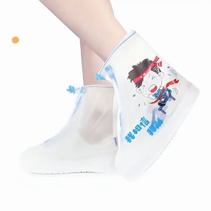 Rain Boots for Boy Girl Waterproof Anti-Slip Rain Boot Cover for Kids Outdoor Cartoon Shoe Cover