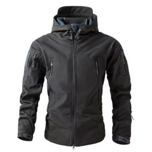 Mens Winter Autumn Softshell Fleece Jackets Windproof Outdoor Fishing Hiking Hunting Thermal Camping Cargo Coats Warm M-5XL