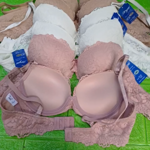 Boya Áo Ngực Ren Cao Cấp Mút Ép Đúc 3Cm Hai Móc Có Gọng MarketOnline 024W