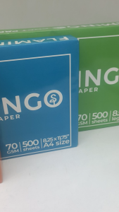 Hodeso Flamingo Copy Paper 70gsm 500 Sheets – Sizes: A4 (8.25×11.75) Letter (8.5×11) Legal (8.5×13). Premium bright white bond for printers copiers (inkjet & laser). Smooth durable jam-resistant. For school office. Colored packaging. Bright finish.