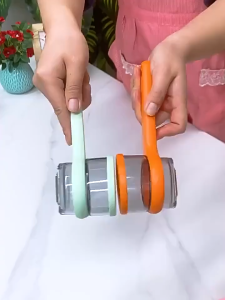 2-in-1 Multifunctional Peeler with Storage Case Splashproof Washable Portable For Home Kitchen