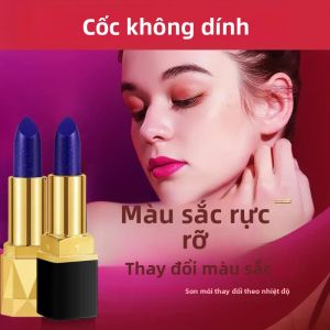 Son Môi Nhung Nhám Nhạy Cảm Với Nhiệt Độ Chủ Đề Blue Rose 38g Chống Thấm Nước Không Gây Vết Bẩn Dưỡng Ẩm Lâu Trôi Trang Điểm Môi Lâu Trôi