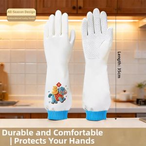 HALEXIONG | Embroidery-like Durable Waterproof Cleaning Household Gloves