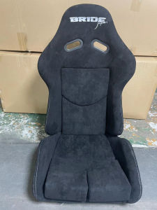 เก้าอี้รถแข่งผ้าหนังสัตว์เนื้อนุ่มคาร์บอนไฟเบอร์แบบปรับได้ เบาะนั่งแบบอเนกประสงค์ ชุดเก้าอี้รถยนต์แบบปรับได้ แบรนด์ Bride