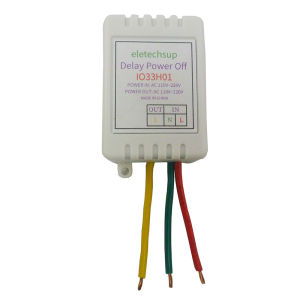 1-480Min IO33H01 Timer Adjustable Disconnect Delay Controller AC 110V 220V Power-ON Delay OFF Relay Timing Switch with 50mm Wire