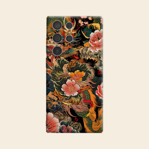 Ốp Lưng Bảo Vệ Toàn Diện Sang Trọng Oriental Dragon Peony Cho Samsung Galaxy S26 S25 S24 A56 A36 Plus Ultra - Chống Sốc Chống Xước Từ Tính Mềm Mại
