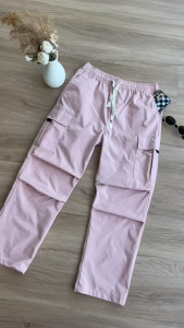 DEEM Waterproof Womens Shirred Cargo Long Pants Perempuan Seluar Panjang
