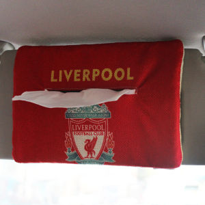 Football Logo Automotive Sun Louver Tissue Bag Paper Tray Cover Messi Cristiano Ronaldo Real Madrid AC Manchester City Car Interior Accessory