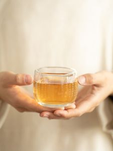 Japanese Style Hammered Pattern Glass Tea Cup Single Transparent Owner Cup Gongfu Tea Set Tea Cup Building Bowl Heat Resistant Glass