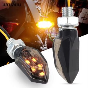 BLALION ไฟเลี้ยวรถจักรยานยนต์ไฟ LED ความสว่างสูง Mini Universal Led รถจักรยานยนต์ Lampe Amber Blinker LED ไฟแสดงสถานะ