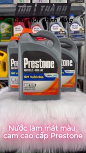 [ Combo Làm Mát ] Nước Làm Mát Động Cơ Màu Cam Prestone Dex-Cool 50/50 (378 Lít) + Súc két nước BG