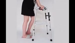 🔥Line Star🔥Walker วอคเกอร์พับได้ 4 ขา สแตนเลสอย่างดี วอคเกอร์ฝึกเดิน วอกเกอร์แบบพับได้ วอกเกอร์ช่วยเดิน