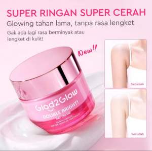 [Share In Jar] Glad2Glow Double Bright Day Cream Tone Up Cream Original Ready Stock