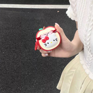 เคส AirPods pro 3 รุ่นใหม่แบบนิ่ม ป้องกันการตกหล่น ลายแอปเปิ้ลสีแดง ลายการ์ตูน สำหรับผู้หญิง พร้อมเคสป้องกันแบบแข็งสำหรับ AirPods 2 รุ่นใหม่