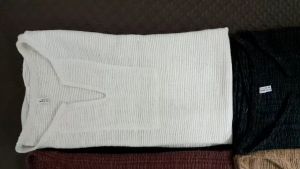 เสี้อชายแขนสั้น เป็นผ้าทอโป่ง ใส่ได้ทั้งชายและหญิง