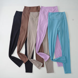 High-Waisted Womens Sport Shorts Moisture-Wicking Quick-Drying BreathableUltra Elasticity Slimming Long Pants Yoga Fitness-running Cycling