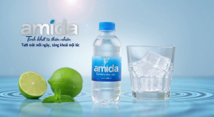 Nước suối chai nhỏ Amida/ Chai 235ml/ Thùng 24 chai (Nước suối mini)