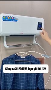 Máy Sưởi Gốm Camel Treo Tường Đa Năng Sonets Máy Sưởi Nhà Tắm Máy Sưởi Ấm Điều Khiển Từ Xa Tản Nhiệt Nhanh Màn Led Cao Cấp