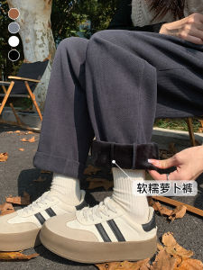 Grey Harem Pants Womens Spring Autumn New Style Nine Points Small Size Grandmas Pants Slimming High-Rising Rutabaga Dads Pants